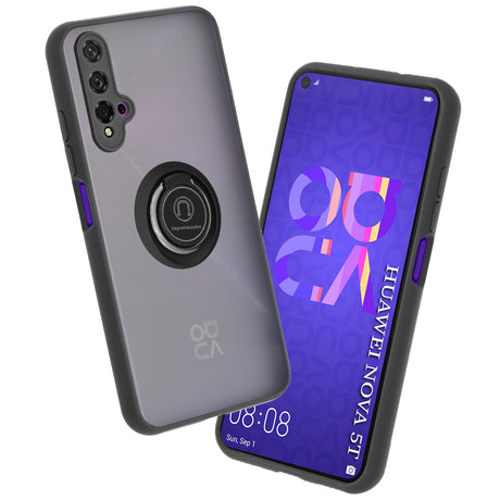 Husa de protectie Techsuit Glinth compatibil cu Huawei nova 5T / Honor 20, Negru