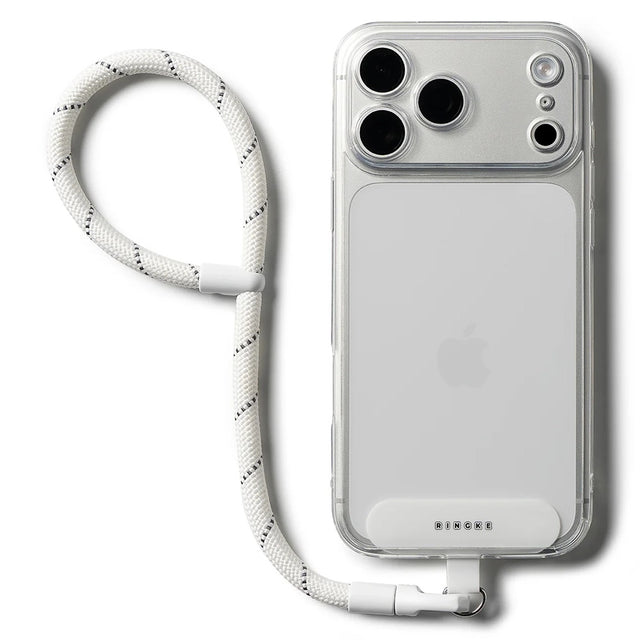 Suport Ringke Universal Hand Strap Link Flow P-Type, Crossbody Lanyard for Phone Cases, Adjustable, Cloud White