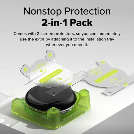 Folie de protectie smartwatch Ringke Dual Easy Pro Film (set de 2) compatibil cu Google Pixel Watch 4 45mm, Transparent