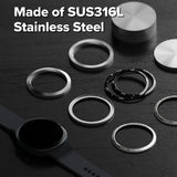 Accesoriu smartwatch Ringke Inner Bezel Styling compatibil cu Samsung Galaxy Watch8 Classic, Argintiu (Gw8C-46-In-01)