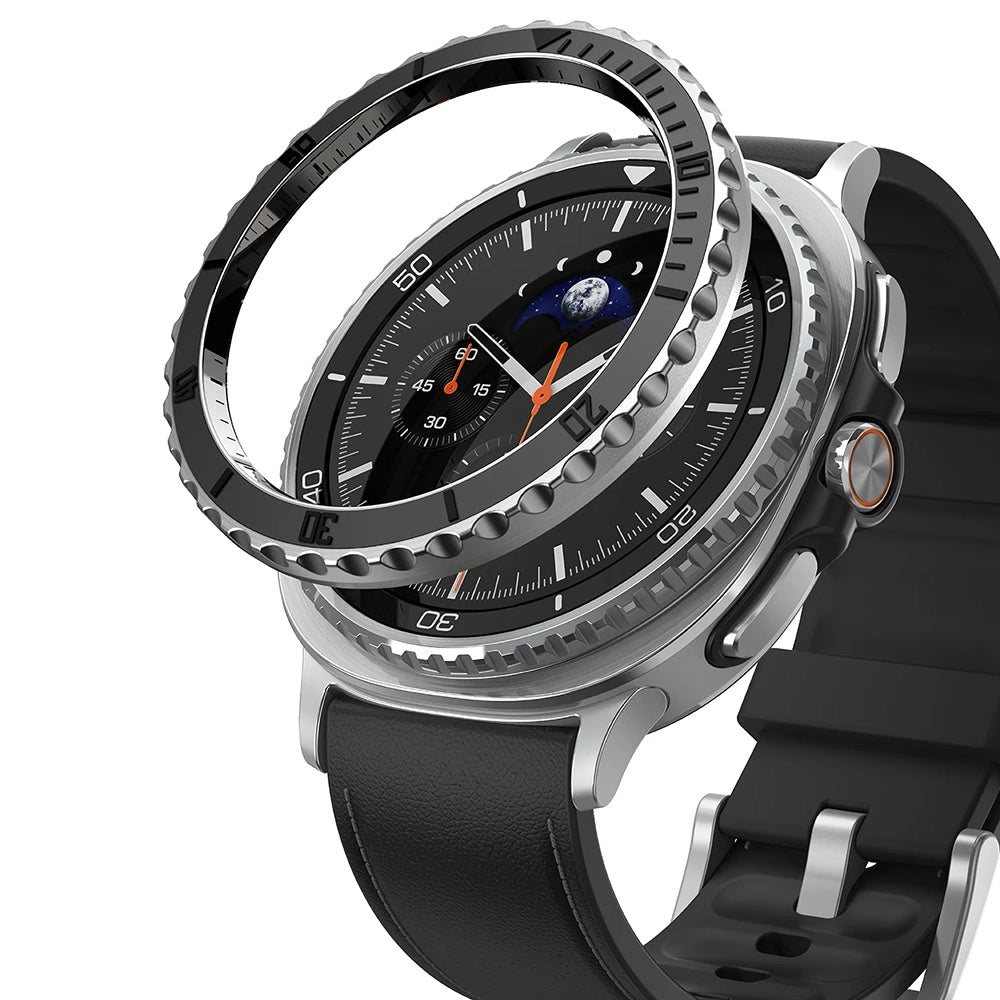 Accesoriu smartwatch Ringke Premium Bezel Styling compatibil cu Samsung Galaxy Watch8 Classic, Negru (Gw8C-46-96)