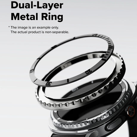 Accesoriu smartwatch Ringke Premium Bezel Styling compatibil cu Samsung Galaxy Watch8 Classic, Negru (Gw8C-46-96)