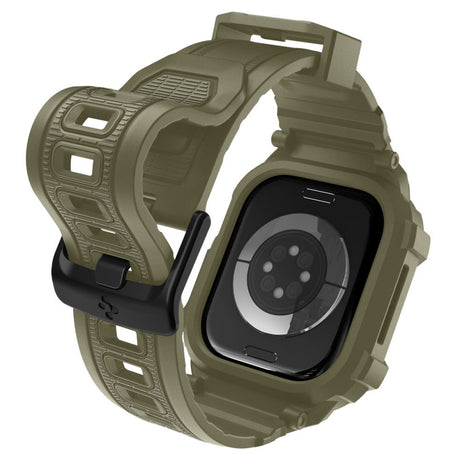 Accesoriu smartwatch Spigen Rugged Armor Pro V2 (ACS10507) compatibil cu Apple Watch 10 46mm / Watch 11 46mm, Vintage Khaki