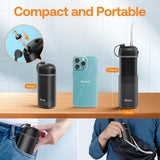 Bitvae Water Flosser P1 (BVP1), with Telescopic Water Tank, 4x 360° Rotating Nozzle, for Sensitive Teeth, IPX7, Negru