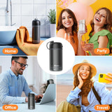 Bitvae Water Flosser P1 (BVP1), with Telescopic Water Tank, 4x 360° Rotating Nozzle, for Sensitive Teeth, IPX7, Negru