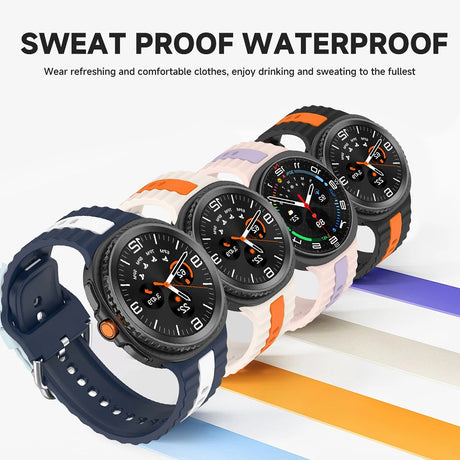 Curea smartwatch Techsuit Watchband (W078) compatibil cu Samsung Galaxy Watch8 40mm/Watch8 44mm/Watch8 Classic, Shadow Gray