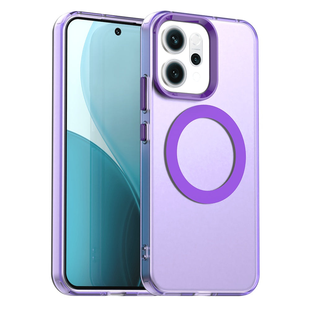 Husa de protectie Techsuit CandyCase MagSafe compatibil cu Oppo Reno14, Mov