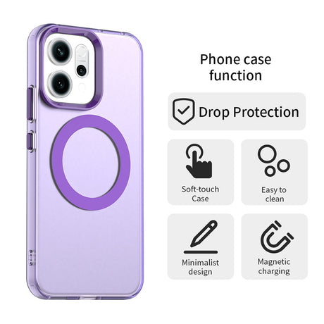 Husa de protectie Techsuit CandyCase MagSafe compatibil cu Oppo Reno14, Mov