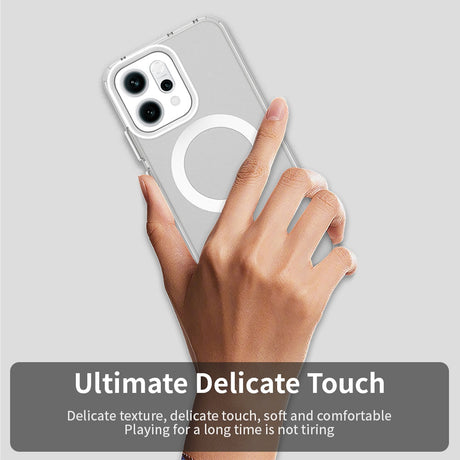 Husa de protectie Techsuit CandyCase MagSafe compatibil cu Oppo Reno14, Alb