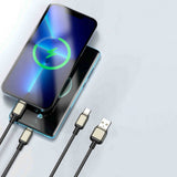 Cablu de Date cu Mufe USB si USB-C - Lito (LD17) - Black