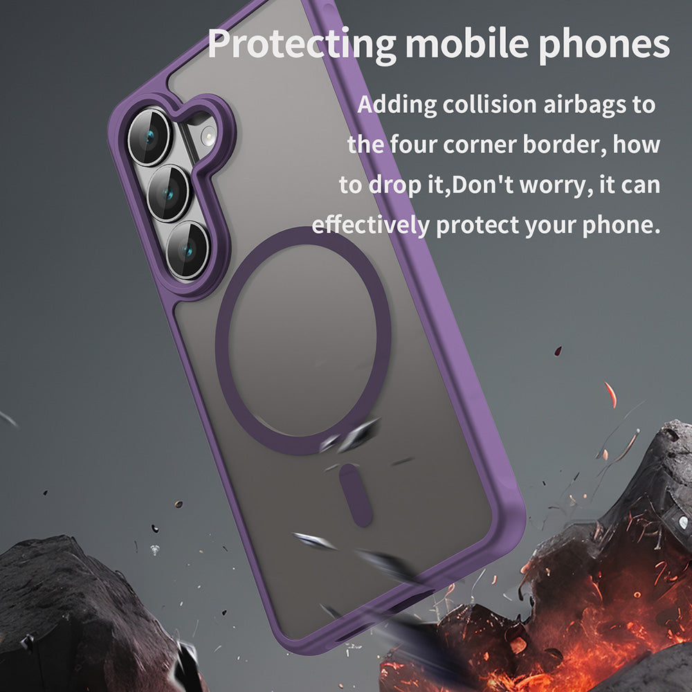 Husa de protectie Techsuit HaloFrost II MagSafe compatibil cu Samsung Galaxy S26, Mov
