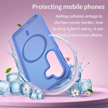 Husa de protectie Techsuit HaloFrost II MagSafe compatibil cu Samsung Galaxy S26, Albastru Cer