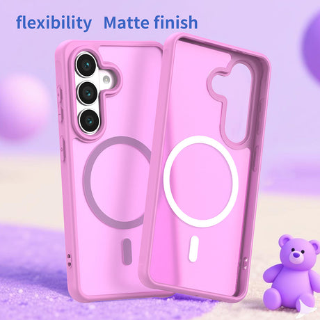 Husa de protectie Techsuit HaloFrost II MagSafe compatibil cu Samsung Galaxy S26, Roz