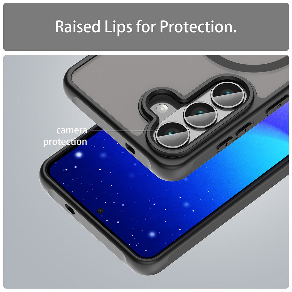 Husa de protectie Techsuit HaloFrost II MagSafe compatibil cu Samsung Galaxy S26, Negru