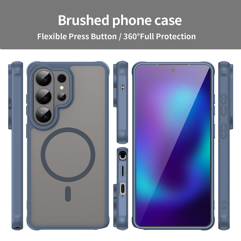 Husa de protectie Techsuit HaloFrost II MagSafe compatibil cu Samsung Galaxy S26 Ultra, Bleumarin