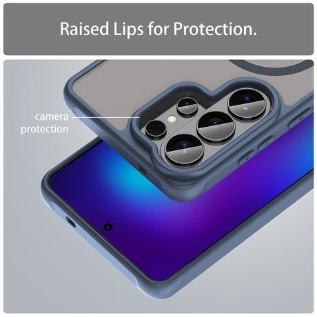Husa de protectie Techsuit HaloFrost II MagSafe compatibil cu Samsung Galaxy S26 Ultra, Bleumarin