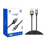 Cablu de Date cu Mufe USB si USB-C - Lito (LD17) - Black