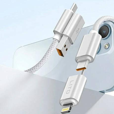 Cablu Lito Magnetic 4in1 (LD21), 5A High Current, 100W Fast Charging, Magnetic Design, Built-in Smart Chip, Negru