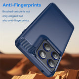 Husa de protectie Techsuit Carbon Silicone compatibil cu Motorola Edge 70, Albastru
