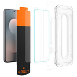 Folie de protectie Spigen Glas.tR EZ-FIT Pro HD (AGL10203) compatibil cu Samsung Galaxy S25 FE, Transparent
