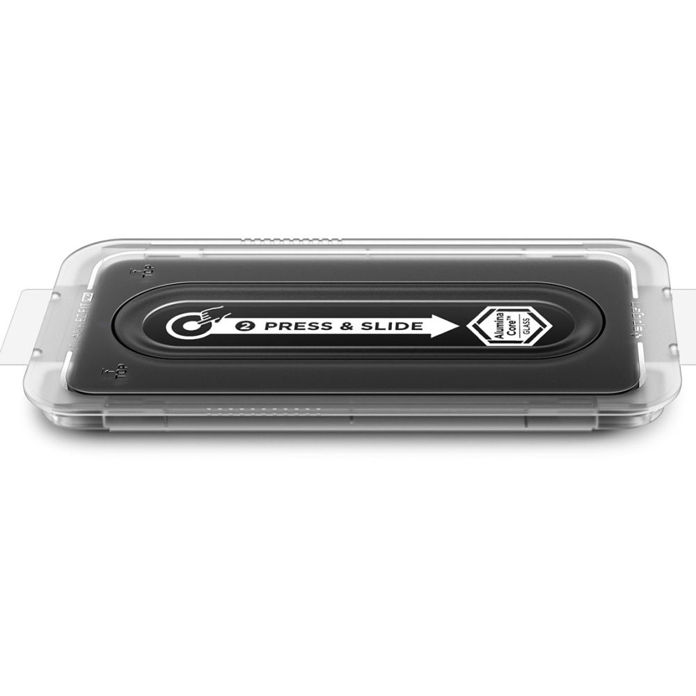 Folie de protectie Spigen Glas.tR EZ-FIT Pro HD (AGL10203) compatibil cu Samsung Galaxy S25 FE, Transparent