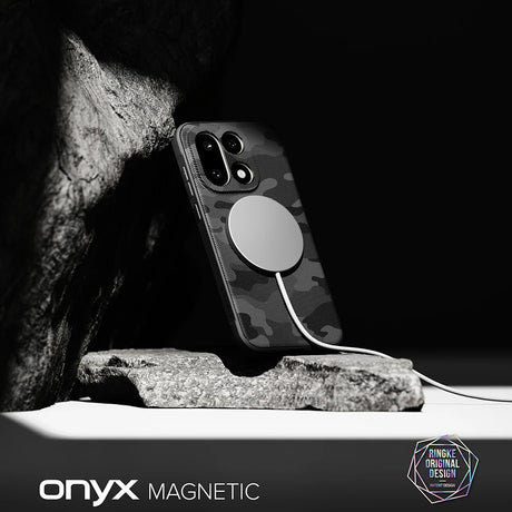Husa de protectie Ringke Onyx MagSafe compatibil cu OnePlus 15, Camo Black