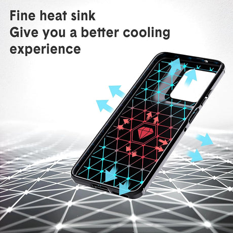 Husa de protectie Techsuit Carbon Silicone compatibil cu Motorola Moto G57 Power / G67 Power, Negru