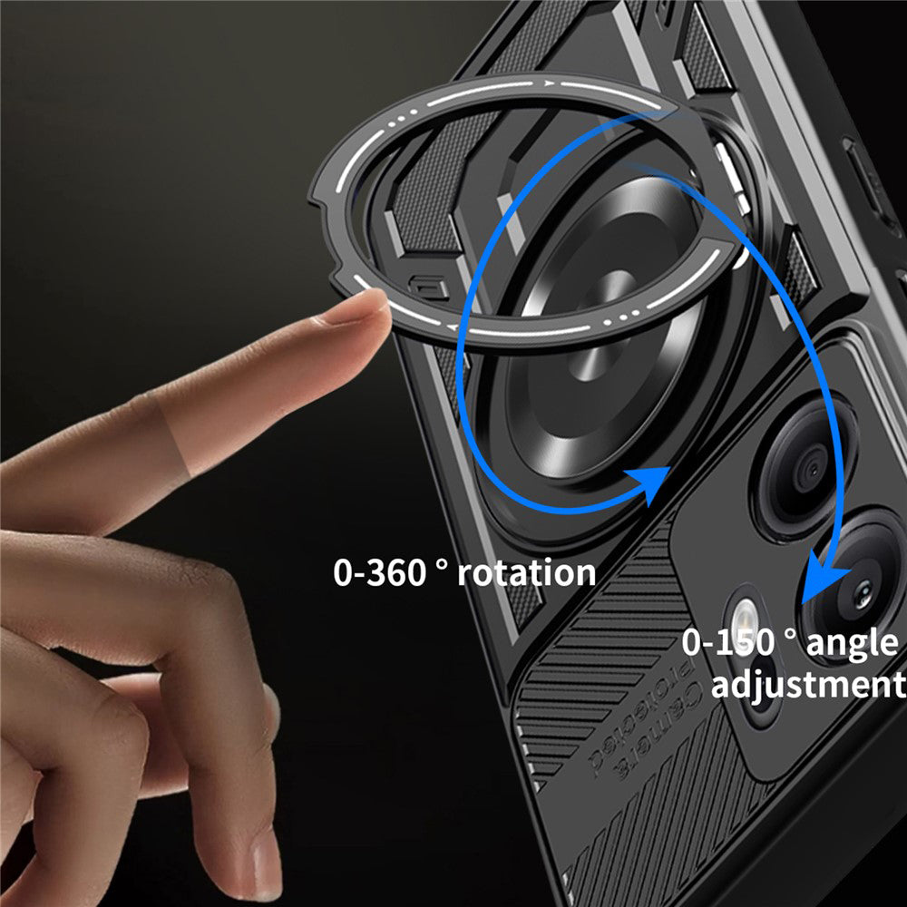 Husa de protectie Techsuit RuggedCam compatibil cu Oppo Reno14 F / Reno14 FS 5G, Gri