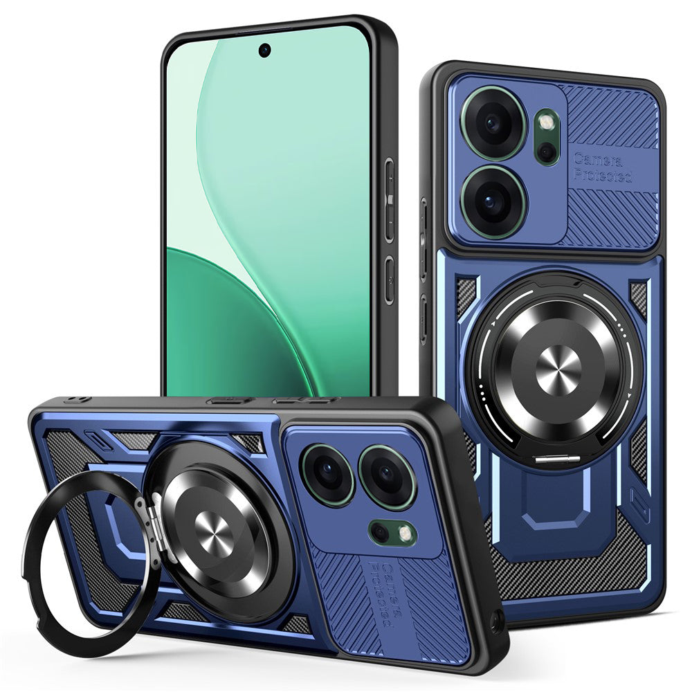 Husa de protectie Techsuit RuggedCam compatibil cu Oppo Reno14 F / Reno14 FS 5G, Albastru