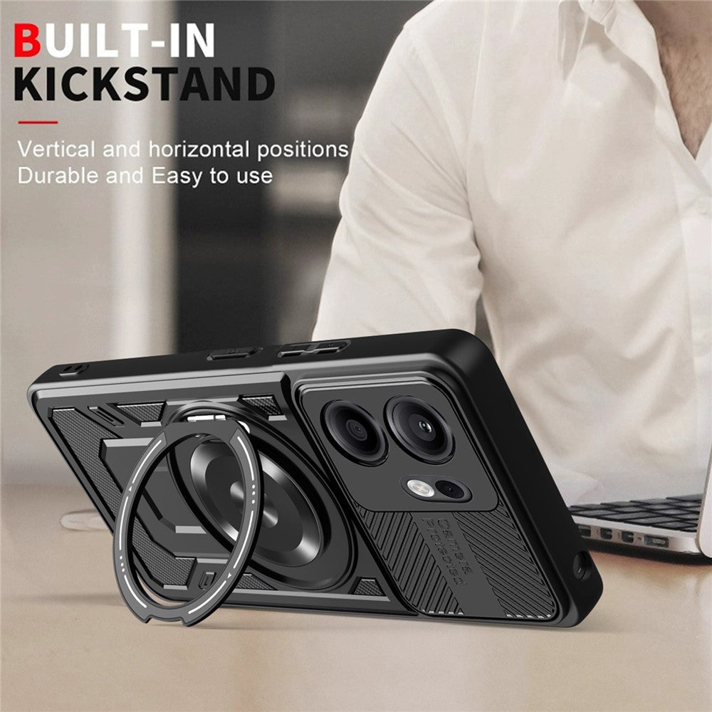 Husa de protectie Techsuit RuggedCam compatibil cu Oppo Reno14 F / Reno14 FS 5G, Negru