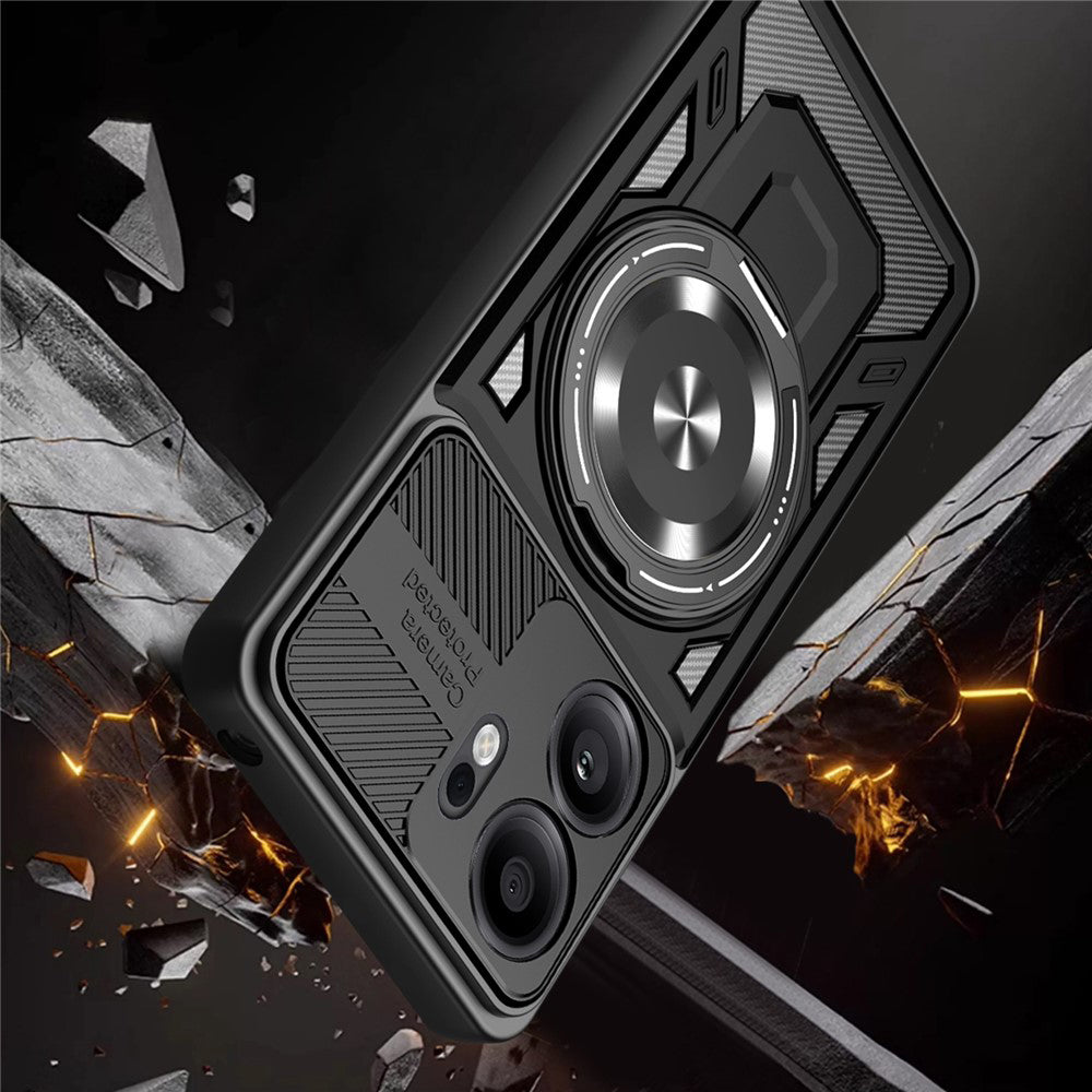 Husa de protectie Techsuit RuggedCam compatibil cu Oppo Reno14 F / Reno14 FS 5G, Negru