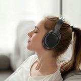 Casti Acefast Wireless Headset (H5), Type-C, Bluetooth 5.4, ANC, Noise Reduction, 3D Sense, 500mAh, Professional Hi-Fi, Negru