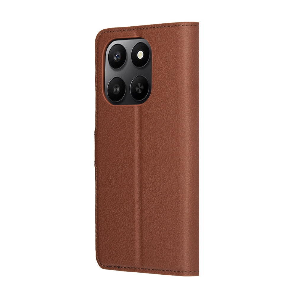 Husa de protectie Techsuit Leather Folio compatibil cu Honor 400 Smart 5G / 400 Smart 4G / X7d 4G, Maro