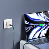 Cablu Lito (LD25CC), Type-C to Type-C, Fast Charging, Braided Nylon, 100W, 480Mbps, 2m, Gri