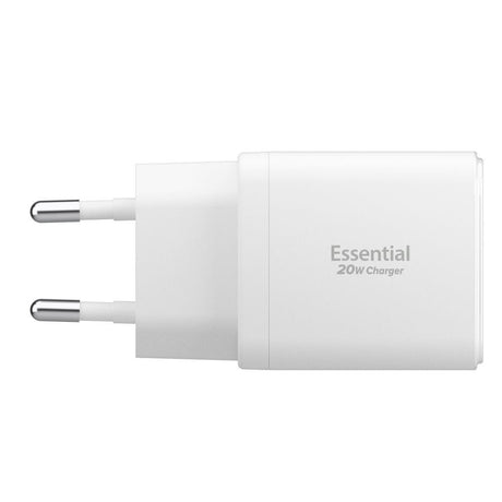 Incarcator Spigen Essential EE202EU (ACH08704), USB, Type-C, Fast Charging, Quantum Boost, 20W, Alb