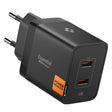 Incarcator Spigen Essential EE472EU (ACH09457), 2x Type-C, Fast Charging, Quantum Boost, 47W, Negru