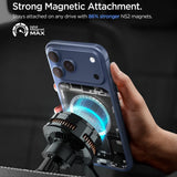 Suport Spigen with Wireless Charging Essential EV25MFAQ (ACP10511), MagSafe, Fast Charging, for Air Vent, 25W- Black