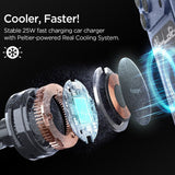 Suport Spigen with Wireless Charging Essential EV25MFAQ (ACP10511), MagSafe, Fast Charging, for Air Vent, 25W- Black