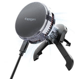 Suport Spigen with Wireless Charging Essential EV25MFAQ (ACP10511), MagSafe, Fast Charging, for Air Vent, 25W- Black