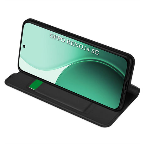 Husa de protectie Techsuit Magskin Book compatibil cu Oppo Reno14, Negru