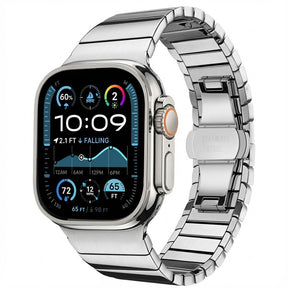 Curea smartwatch Techsuit Watchband (W012) compatibil cu Apple Watch 1/2/3/4/5/6/7/8/9/10/11/SE/SE 2/SE 3 (38/40/41/42mm), Argintiu