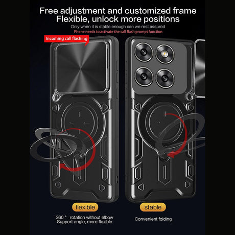 Husa de protectie Techsuit CamGuard Pro compatibil cu Motorola Moto G57 Power / G67 Power, Negru
