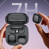 Casti Yesido (set de 2) Wireless Lavalier Microphones (KR20), 3in1 Receiver, Lightning, AI Noise Reduction, 2.4GHz, Negru