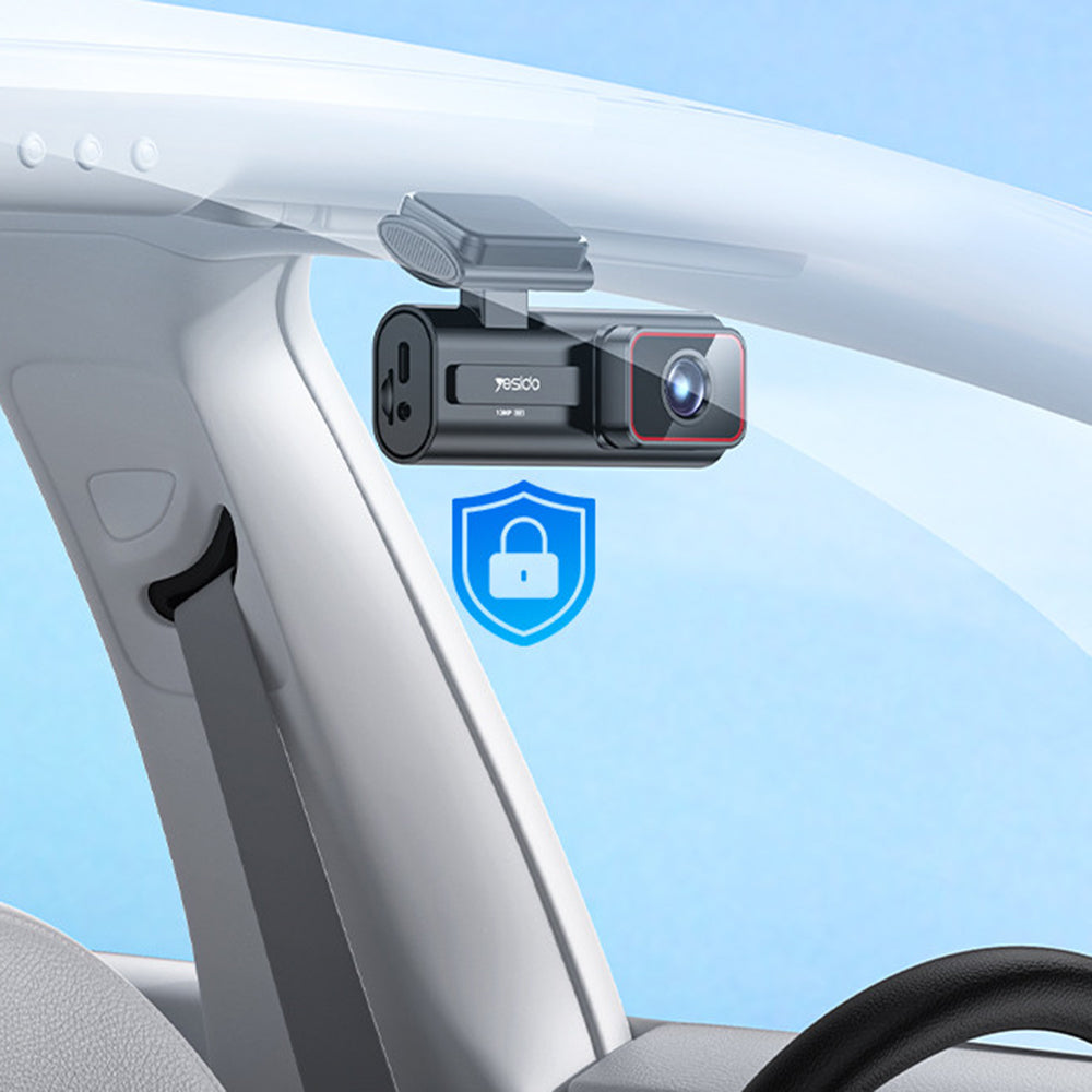 Gadget Yesido Dash Camera (KM21), Full HD 1080p, 145° Angle Range, 1.47" IPS Built-in Screen, Negru