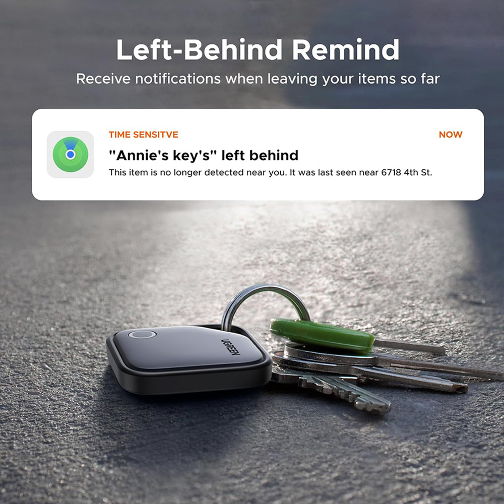 Gadget Ugreen Smart Tracker CM816 (45297), Compatible with Apple Find My (iOS Only), Bluetooth 5.0, 225mAh, Gri