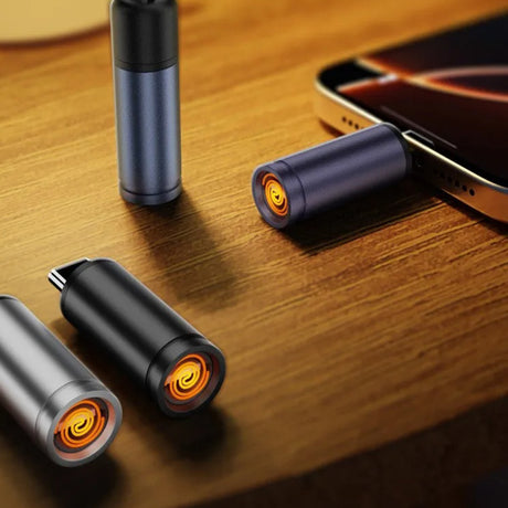 Gadget Techsuit Mini Cigarette Lighter SmokeX (ML1), Type-C, 6W, Aluminum Alloy, Portable, Gri