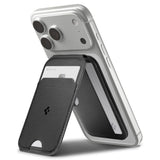 Suport Spigen Card MagSafe Slim Fold Tripod S314-2 (AFA10406), for Phone, Universal, Magnetic, Stand, PU Leather, Negru