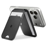 Suport Spigen Card MagSafe Slim Fold Tripod S314-2 (AFA10406), for Phone, Universal, Magnetic, Stand, PU Leather, Negru
