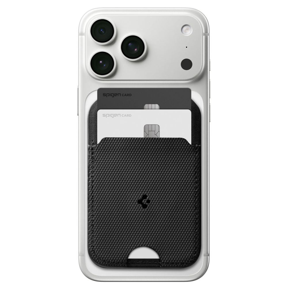 Suport Spigen Card MagSafe Slim Fold Tripod S314-2 (AFA10406), for Phone, Universal, Magnetic, Stand, PU Leather, Negru
