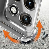 Husa de protectie Techsuit Shockproof Clear Silicone compatibil cu Motorola Moto G57 Power / G67 Power, Transparent
